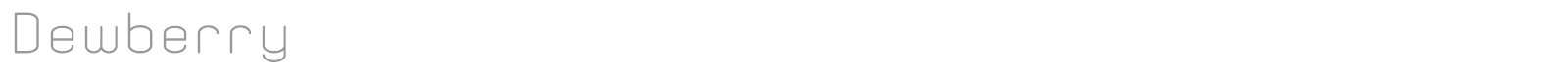 Dewberry font preview